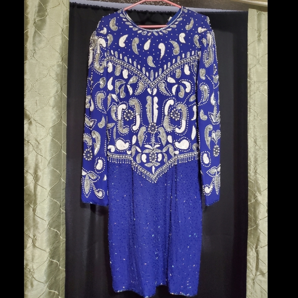 Scala Vintage Beaded/Sequin Dress